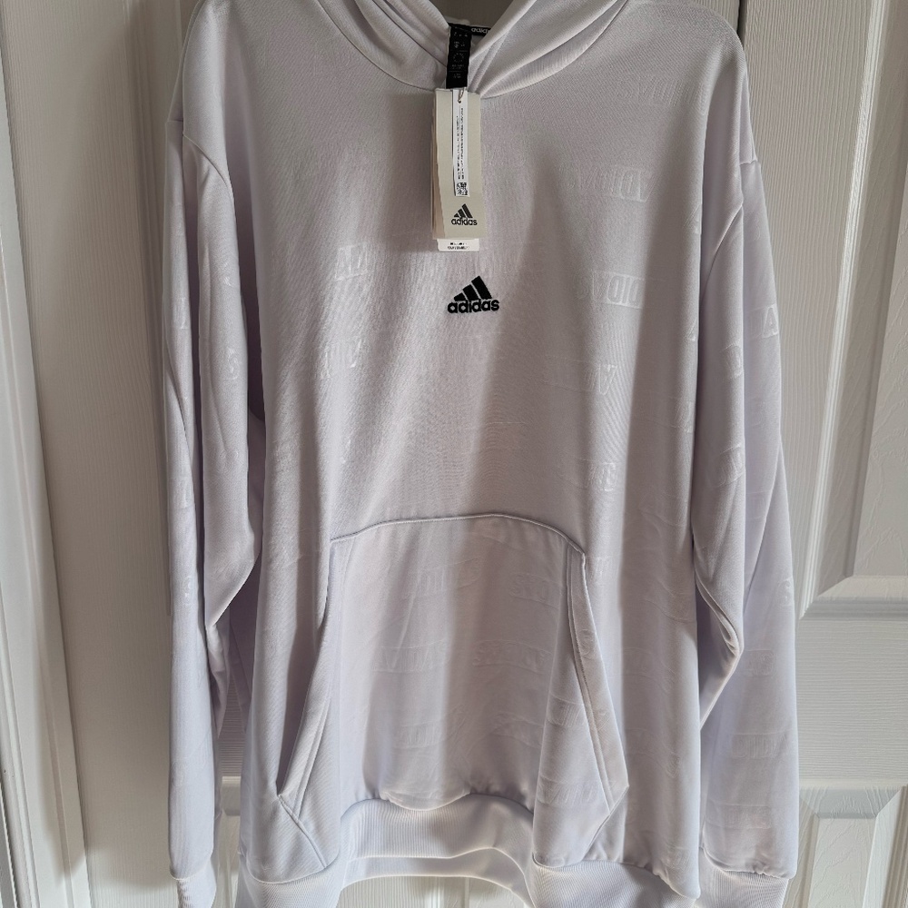 NWT Adidas White Pullover Sweatshirt XXL